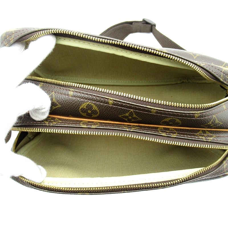 Louis Vuitton Reporter PM Monogram Shoulder Bag Brown — view 7