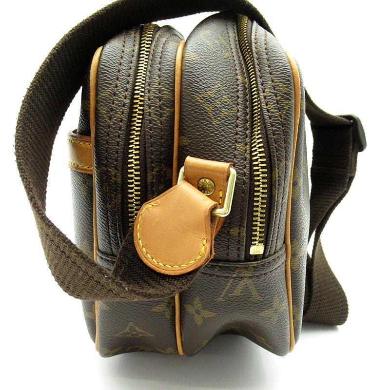 Louis Vuitton Reporter PM Monogram Shoulder Bag Brown — view 3