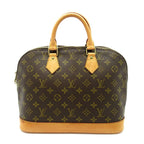 Louis Vuitton Alma Monogram Handbag Brown