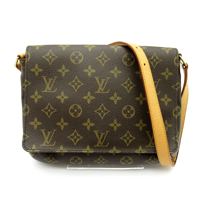 Louis Vuitton Musette Tango Short Monogram Shoulder Bag Brown