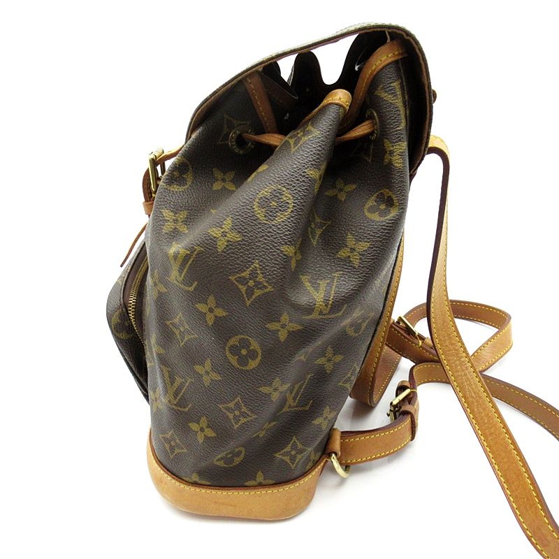 Louis Vuitton Montsouris MM Monogram Backpack Brown — view 3