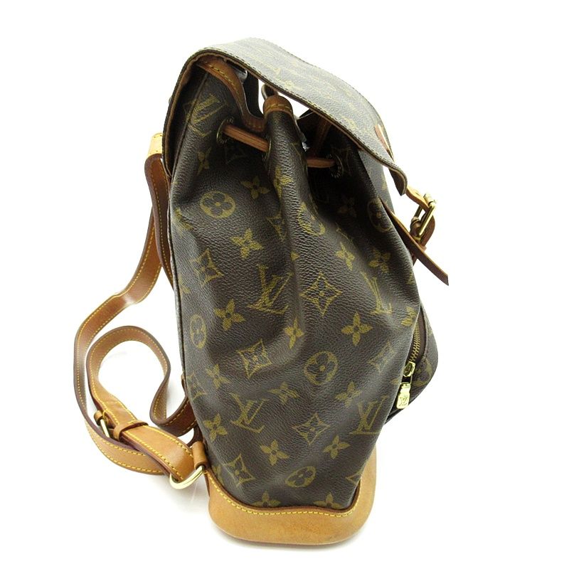 Louis Vuitton Montsouris MM Monogram Backpack Brown — view 5
