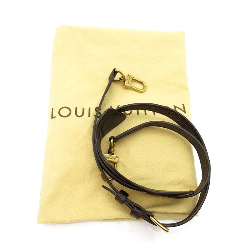 Louis Vuitton Sac Plat NV Monogram Leather Handbag Brown — view 8
