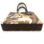 Louis Vuitton Sac Plat NV Monogram Leather Handbag Brown — view 6