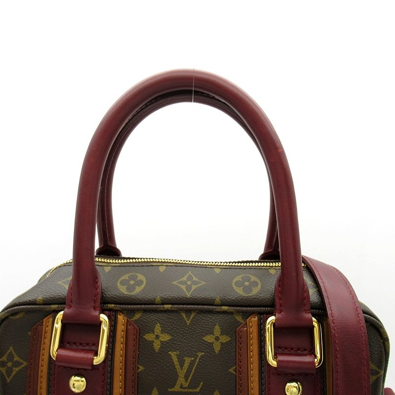 Louis Vuitton Porte Documents Vertical Monogram Leather Handbag Brown — view 2