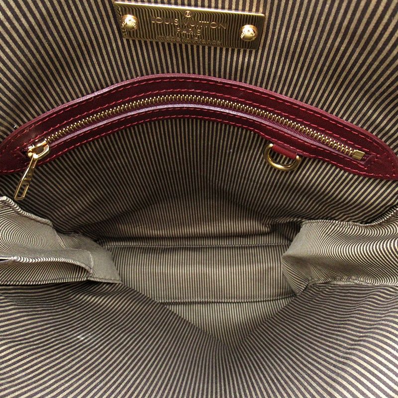 Louis Vuitton Porte Documents Vertical Monogram Leather Handbag Brown — view 7