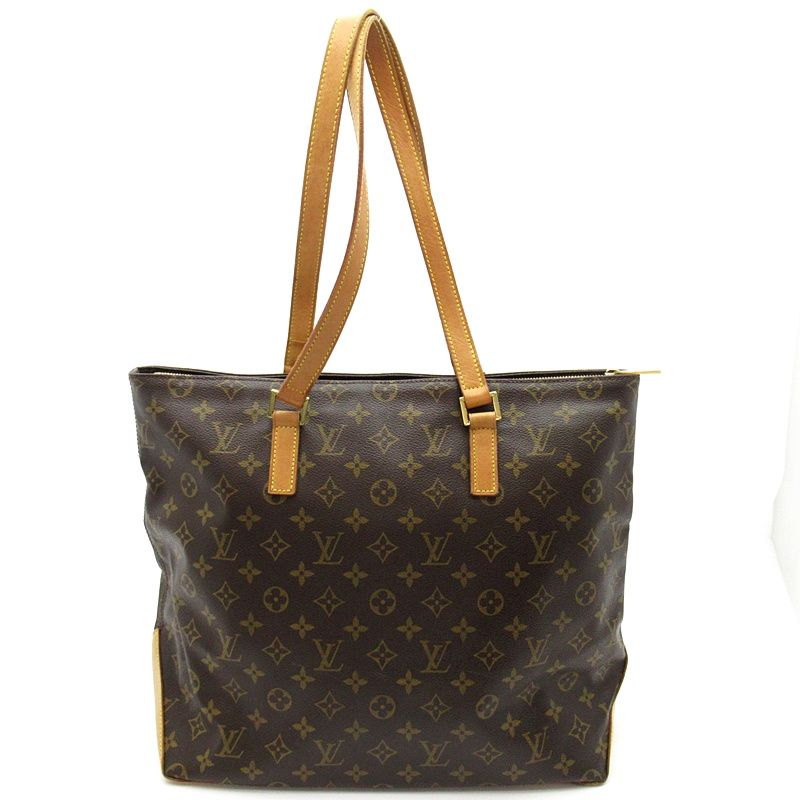 Louis Vuitton Cabas Mezzo Monogram Tote Bag Brown — view 4