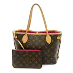Louis Vuitton Neverfull PM Monogram Tote Bag Pivoine