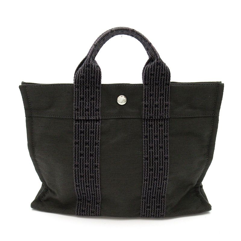 Hermes Herline Tote Bag PM Canvas Gray