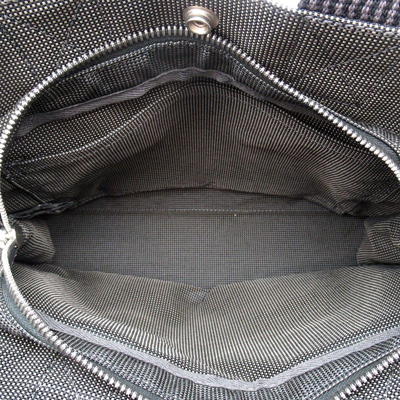 Hermes Herline Tote Bag PM Canvas Gray — view 7