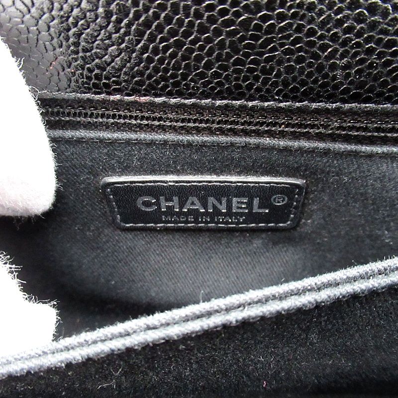 Chanel Coco Handle XS 2-Way Handbag So Black Caviar Leather — view 7