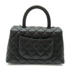 Chanel Coco Handle XS 2-Way Handbag So Black Caviar Leather — view 3