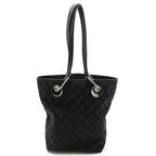 Gucci Tote Bag GG Canvas Leather Black — view 4