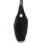 Gucci GG Canvas Leather Shoulder Bag Black — view 3