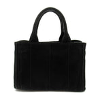 Prada Canapa Tote Bag TPM Canvas Black — view 4
