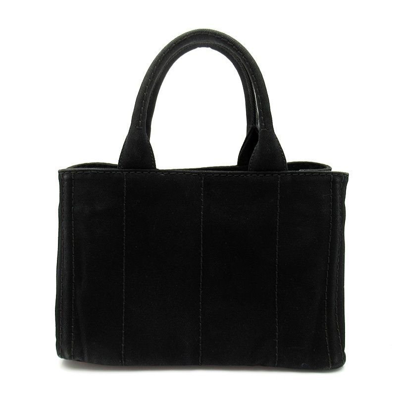 Prada Canapa Tote Bag TPM Canvas Black — view 4