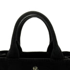 Prada Canapa Tote Bag TPM Canvas Black — view 2