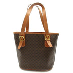 Celine Macadam Tote Bag Leather Brown — view 4