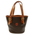 Celine Macadam Tote Bag Leather Brown