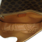 Celine Macadam Shoulder Bag Leather Brown — view 7