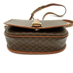 Celine Macadam Shoulder Bag Leather Brown — view 6