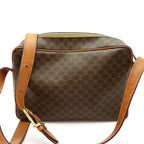 Celine Macadam Shoulder Bag Leather Brown — view 4