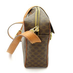 Celine Macadam Shoulder Bag Leather Brown — view 5