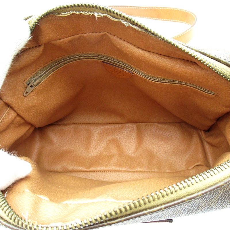 Celine Macadam Shoulder Bag Leather Brown — view 7