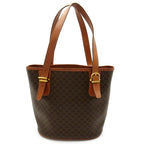 Celine Macadam Tote Bag Leather Brown — view 4