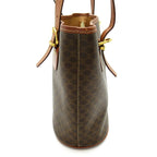 Celine Macadam Tote Bag Leather Brown — view 5