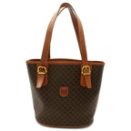 Celine Macadam Tote Bag Leather Brown