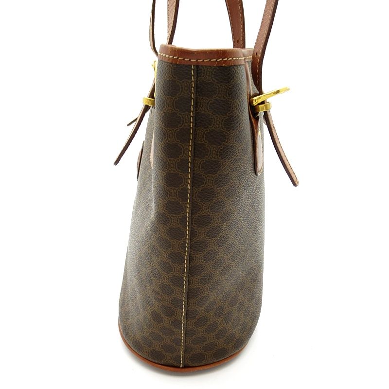 Celine Macadam Tote Bag Leather Brown — view 3