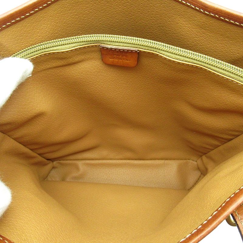 Celine Macadam Tote Bag Leather Brown — view 7