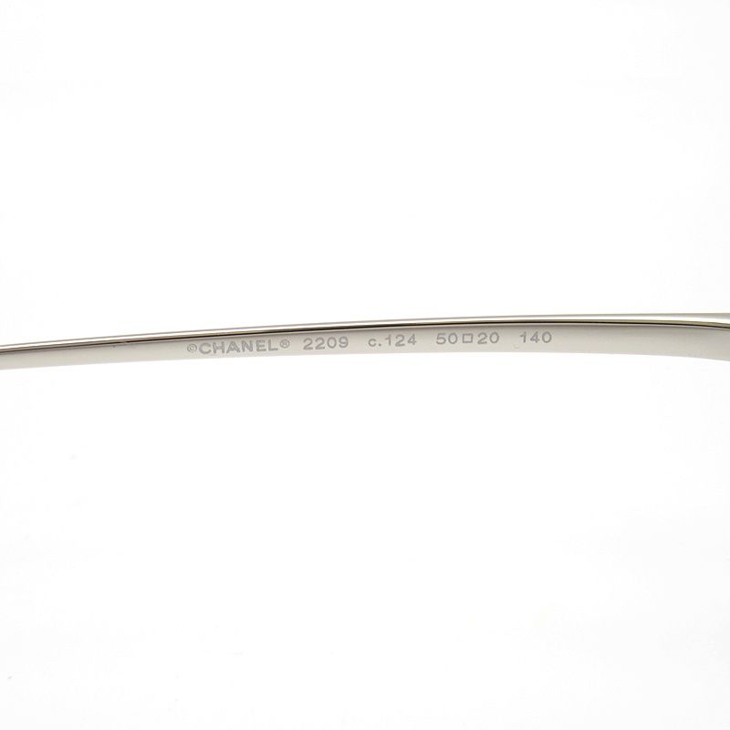 Chanel Oval Shape Optical Eyewear Metal Silver — view 3