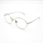 Chanel Oval Shape Optical Eyewear Metal Silver