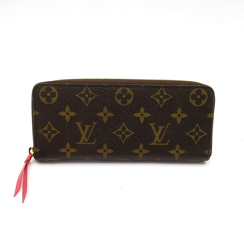 Louis Vuitton Portefeuille Clemence Monogram Hot Pink Wallet