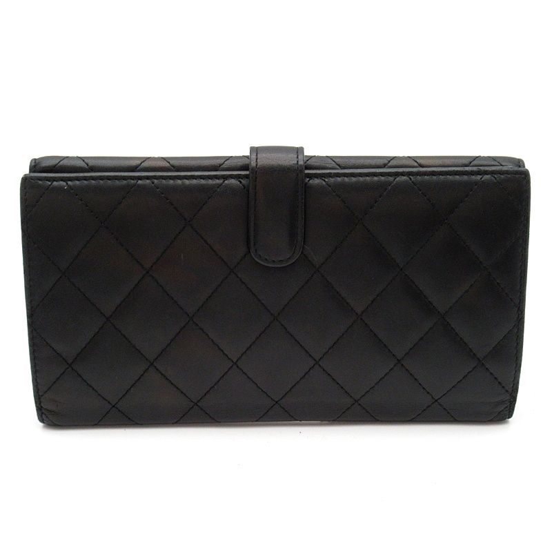 Chanel Cambon Line Bifold Wallet Calfskin Black — view 2