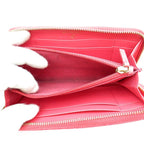 Chanel Quilted Small Zip Wallet Caviar Leather Pink — view 5