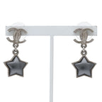 Chanel CC Logo Star Earrings Metal