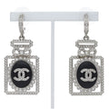 Chanel Earrings Bottle Motif Brass