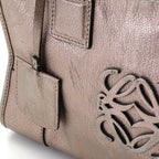 Loewe Amazona 28 Light Blanc Leather Handbag — view 7