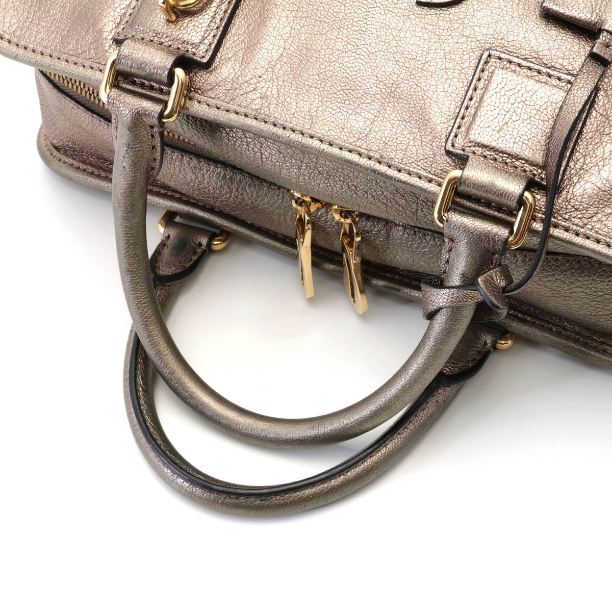 Loewe Amazona 28 Light Blanc Leather Handbag — view 4