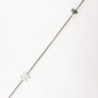 Chanel CC Logo Long Necklace Metal Silver 98P — view 5