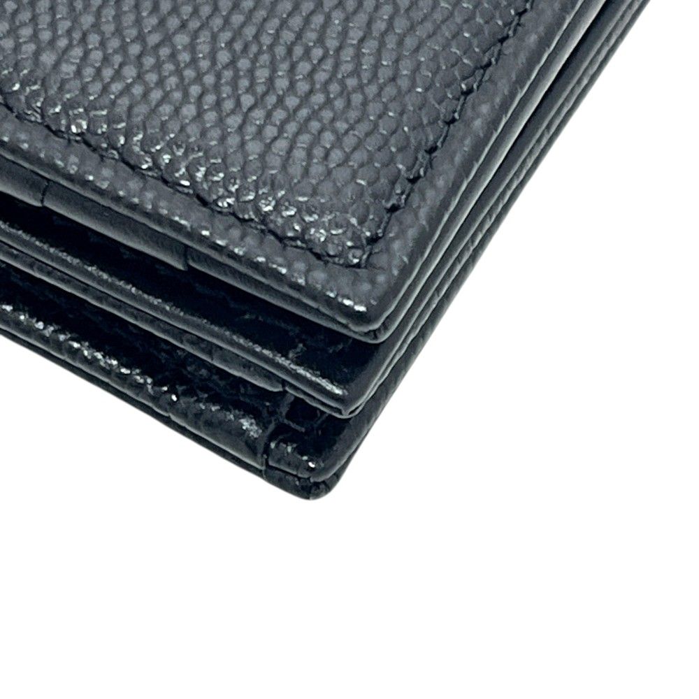 Chanel Card Case CC Logo CC Mark Caviar Leather Black — view 6