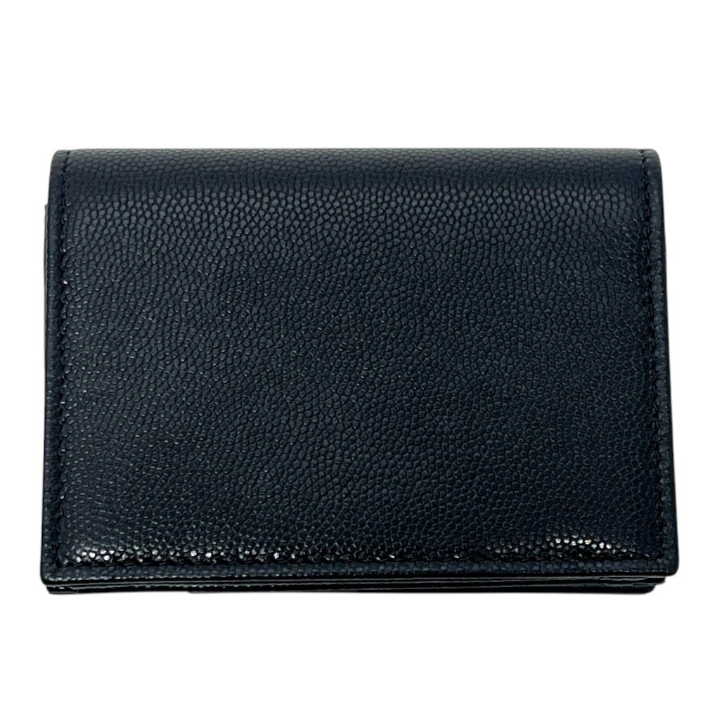 Chanel Card Case CC Logo CC Mark Caviar Leather Black