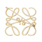 Loewe Anagram Brooch Brass — view 3