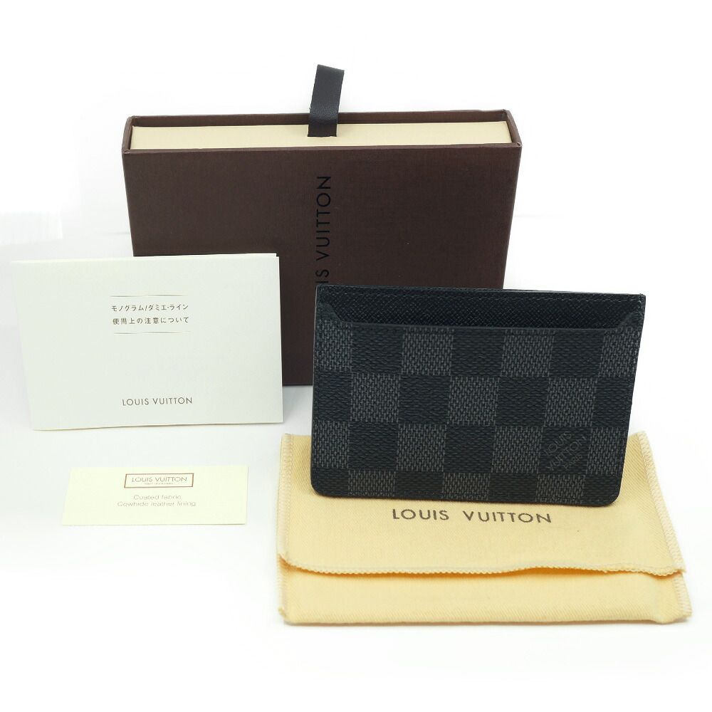 Louis Vuitton Neo Card Case Black Damier — view 8