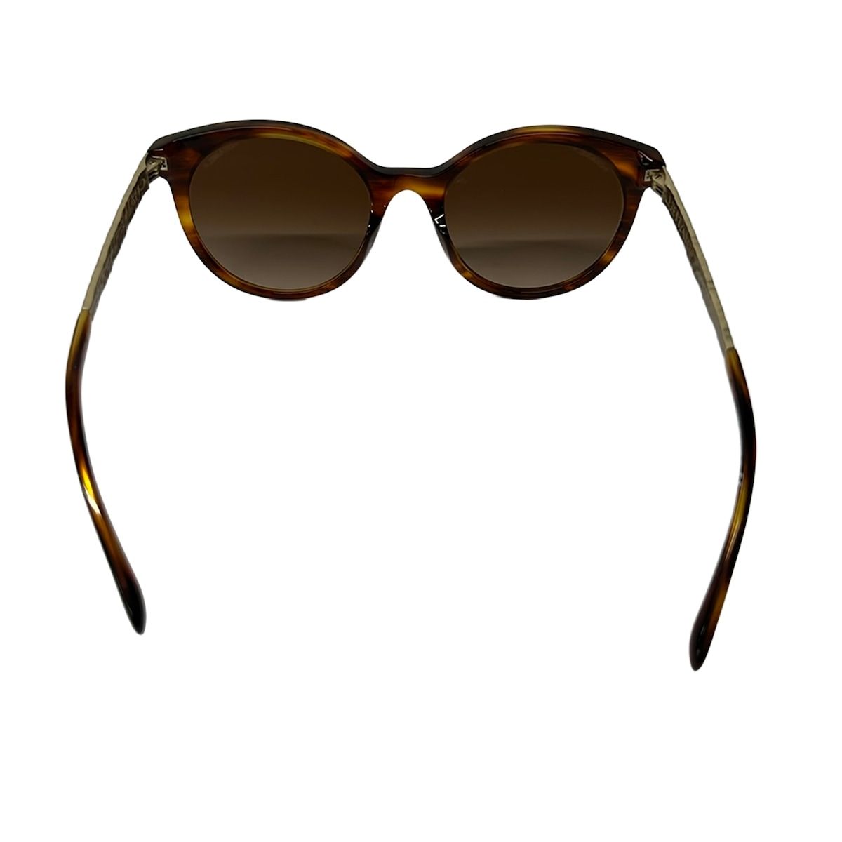 Chanel Sunglasses Dark Brown Gold Eyewear — view 3