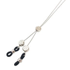 Chanel Glass Cord Chain Strap Silver — view 2