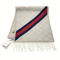 Gucci GG Pattern Sherry Line Scarf Beige